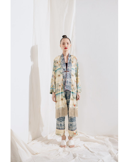 JIERU OUTER BLUE CHINOISERIE