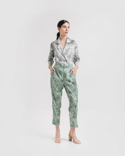 MEGAN TROUSERS GREEN SAGE