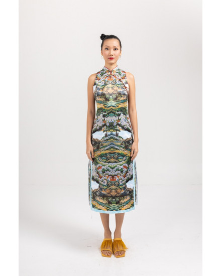 HANATA DRESS GREEN FOREST