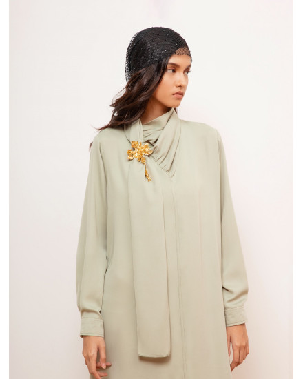 [PRE ORDER] KATHIRA DRESS GREEN SAGE