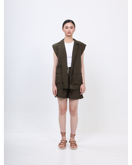 ELLERY VEST DARK GREEN