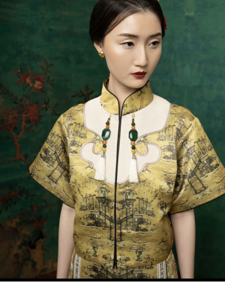 [PRE ORDER] XIN JIN TOP GOLD CHINOISERIE