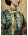 [PRE ORDER] THARA II DRESS JADE CHINOISERIE