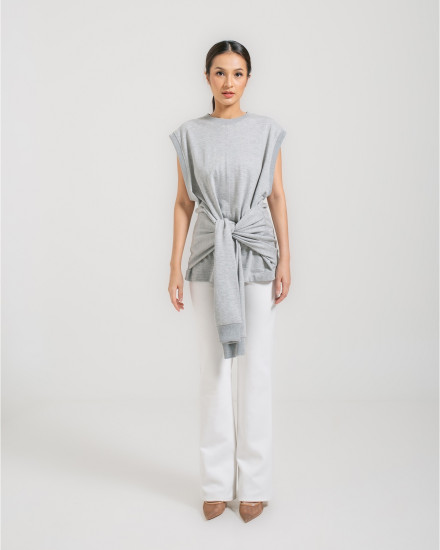 AGDA TOP MISTY GREY