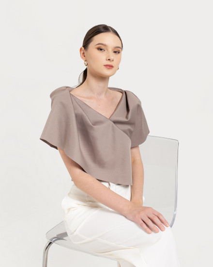 LINETTA TOP BEIGE