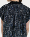 ISHANA VEST BLUE GLITTER