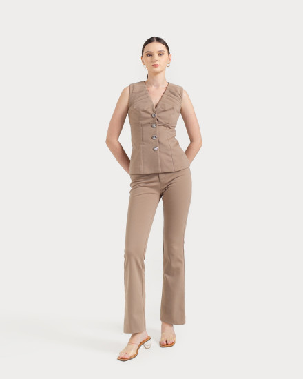 FLORETTA TROUSERS BEIGE