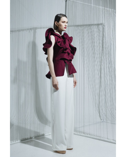 QUITA TOP MAROON