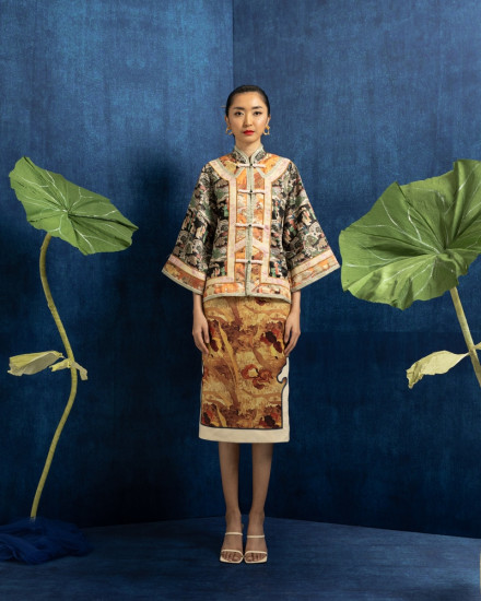 [PRE ORDER] FU LU TOP BLACK CHINOISERIE