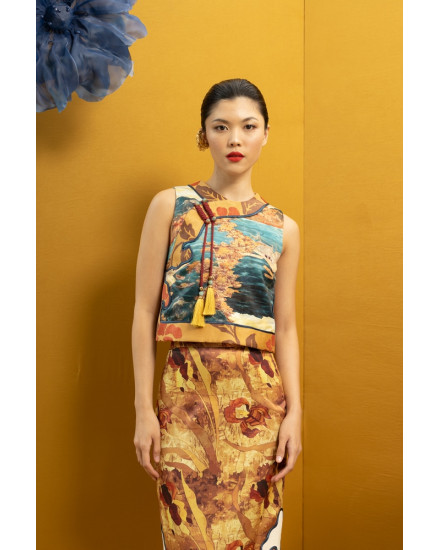[PRE ORDER] FANG YIN TOP BLUE LANDSCAPE