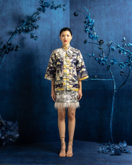 [PRE ORDER] SHU TOP BLUE CHINOISERIE