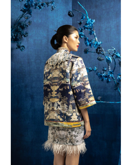 [PRE ORDER] SHU TOP BLUE CHINOISERIE