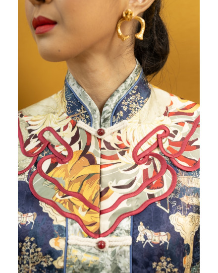 [PRE ORDER] YE RIN TOP BLUE CHINOISERIE