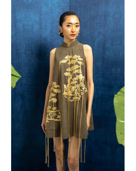 [PRE ORDER] AH YEON DRESS DARK OLIVE
