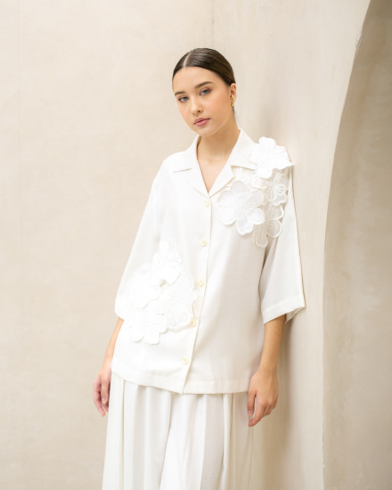 [PRE ORDER] FAZEELA TOP IVORY