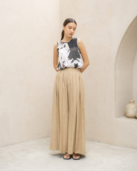 [PRE ORDER] HALIA TOP BLACK ABSTRACT