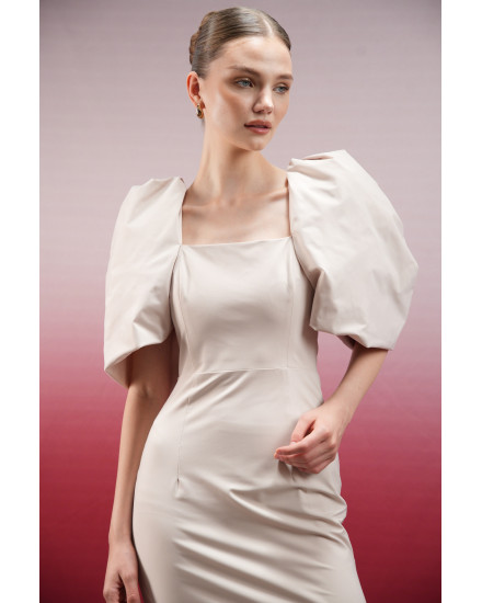 DELLA DRESS BEIGE