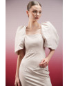 DELLA DRESS BEIGE
