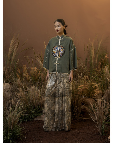 ANCCHI TOP FOREST GREEN