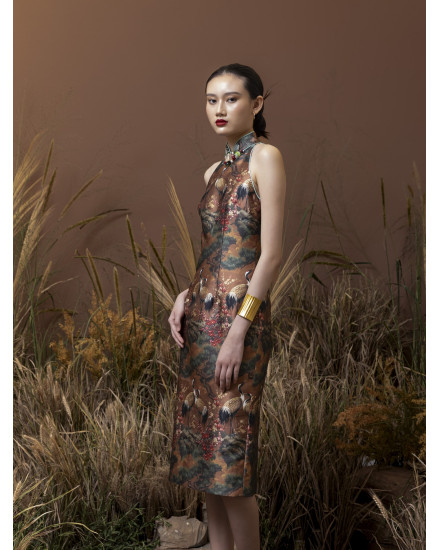 [PRE ORDER] FU RONG DRESS BRONZE CHINOISERIE