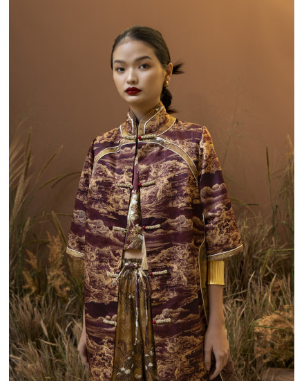 [PRE ORDER] YIRAN TOP MAROON MOUNTAIN