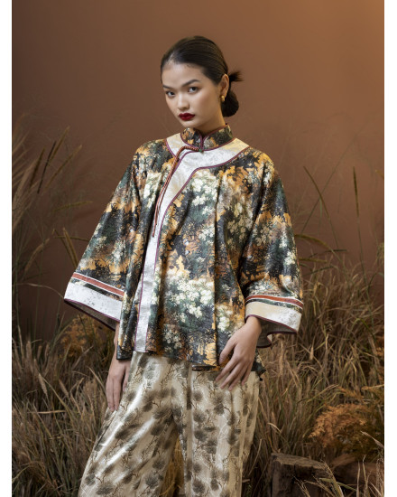 [PRE ORDER] ZHU TOP GREEN FLORAL