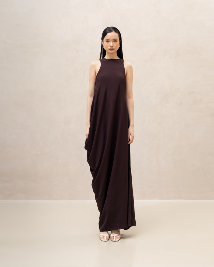 SORA DRESS MAHOGANY