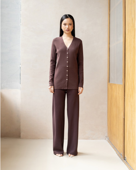 MARION CARDIGAN ESPRESSO