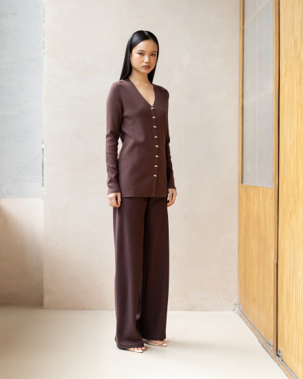 MARION CARDIGAN ESPRESSO